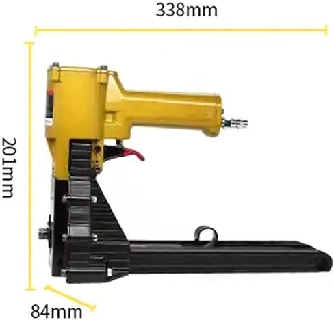 Pneumatic Cardboard Box Stapler, Manual Carton Closing 34.7mm Corrugated Staple Gun, Nail Length and Depth Adjustable, for Cartons Folding Boxes in Saudi Arabia