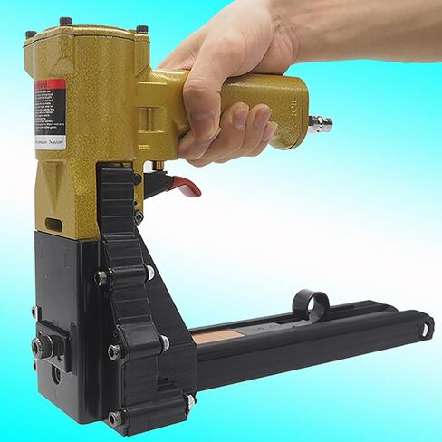 Pneumatic Cardboard Box Stapler, Manual Carton Closing 34.7mm Corrugated Staple Gun, Nail Length and Depth Adjustable, for Cartons Folding Boxes in Saudi Arabia