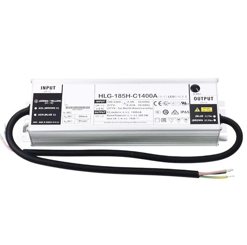 1 قطعة LED تيار مستمر تحويل التيار الكهربائي يعتم HLG-185H-C 500/700/1050/1400mA(HLG-185H-C1050B) in Saudi Arabia