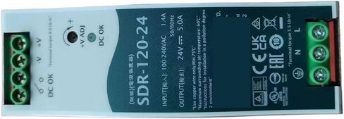 1 قطعة SDR-120 سلسلة 120 واط مخرج واحد مصدر طاقة السكك الحديدية الصناعية DIN مع وظيفة PFC (SDR-120-12) in Saudi Arabia