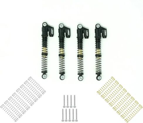 LGRP® Little Guy Racing Parts Long Travel Shocks (58MM Black/Gold) Compatible with 1/24 Scale RC Axial SCX24, Element, Enduro, URUAV, LGS102 in Saudi Arabia