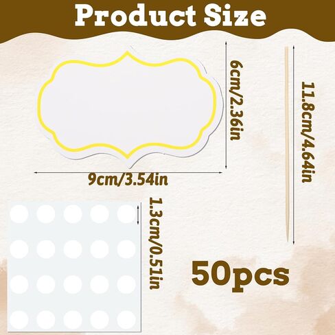 50 قطعة من قطع الكب كيك لبوفيه الحفلات، أعواد كب كيك فارغة، علامات الجبن الأبيض، أعلى الكعكة، ملصقات بوفيه مسواك للوحة Charcuterie، قطع علوية للكب كيك لتزيين حفلات الزفاف وأعياد الميلاد in Kuwait