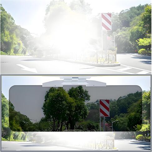 Car Visor 2 in 1 Day and Night Anti-Glare, Automobile Sun Anti-UV Block Visor, Non Glare Anti-Dazzle Sunshade Mirror Goggles Shield for Driving Goggles, Windshield Visor (Two Color 1 Pack) in Saudi Arabia