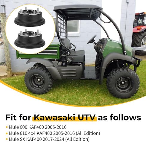 طبلة الفرامل الأمامية M MATI مع مسامير لـ Kawasaki Mule SX KAF400 2017-2024 Mule 600 610 4x4 KAF400 2005-2016 41038-0013 41038-0582 92153-0920 92154-1313 92154-1482 in Saudi Arabia