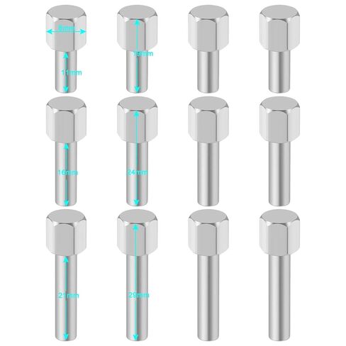 12mm Hex Wheel Hub Drive Adaptor Extension Column Metal Nut 15/20/25mm for 1/10 RC Crawler for Axial SCX10 TRX4 Part(15mm) in Saudi Arabia