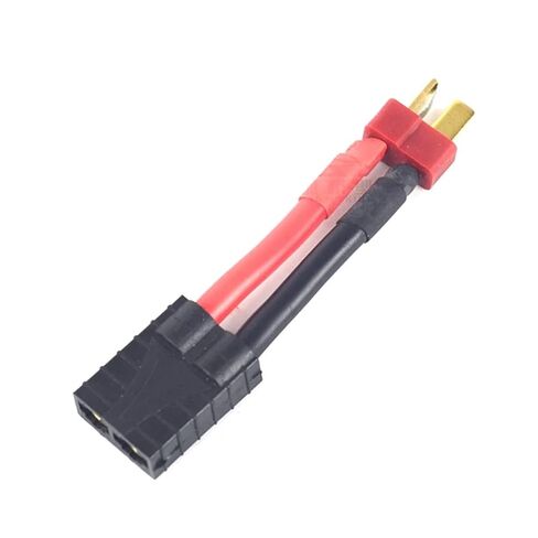 1PCS T Plug Deans Female/Male to TRX Male Female Adapter Connector for RC Car Battery Accessories(Red) in Saudi Arabia