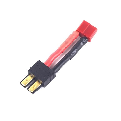 1PCS T Plug Deans Female/Male to TRX Male Female Adapter Connector for RC Car Battery Accessories(Red) in Saudi Arabia