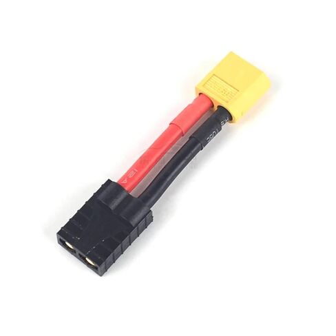 1PCS T Plug Deans Female/Male to TRX Male Female Adapter Connector for RC Car Battery Accessories(Red) in Saudi Arabia