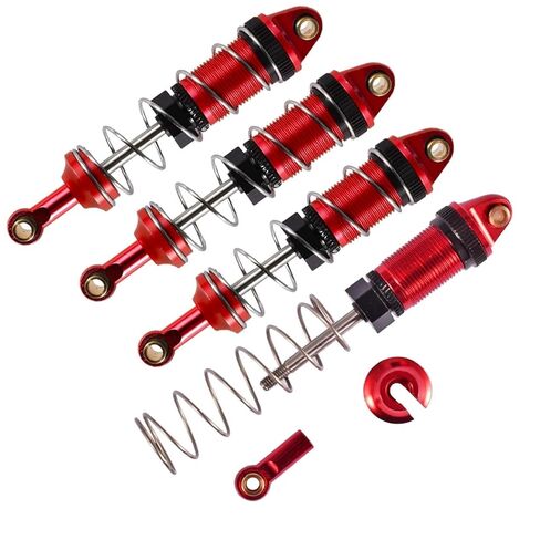 4 قطعة ممتص الصدمات 74 مللي متر معدني هيدروليكي لـ 1/12 MN128 MN86 G500 RC قطع غيار السيارات (أزرق) in Kuwait