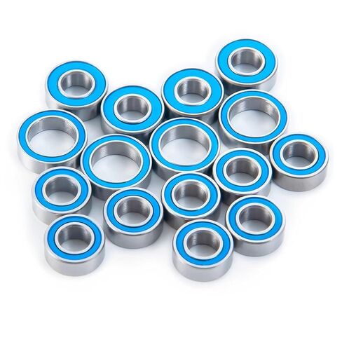 16PCS Rubber Sealed Bearing Kit for Tamiya TT02 TT-02 TT02D TT-02D 1/10 RC Model Car Chassis Accessories in Saudi Arabia