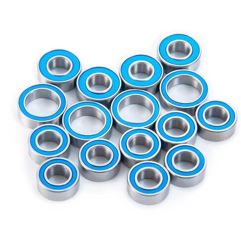 16PCS Rubber Sealed Bearing Kit for Tamiya TT02 TT-02 TT02D TT-02D 1/10 RC Model Car Chassis Accessories in Saudi Arabia