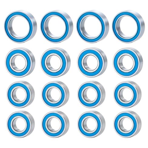 16PCS Rubber Sealed Bearing Kit for Tamiya TT02 TT-02 TT02D TT-02D 1/10 RC Model Car Chassis Accessories in Saudi Arabia