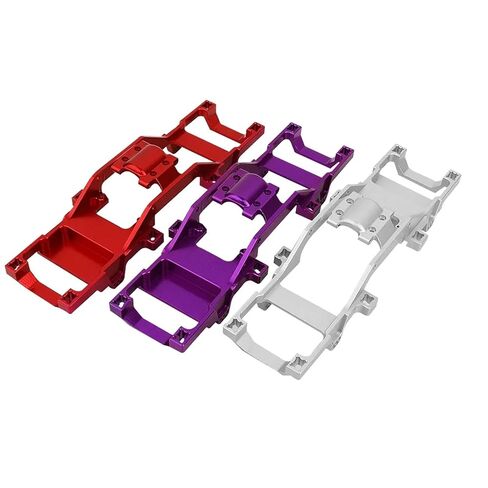 Metal Alloy Upgraded Modification One-Body Chassis Rails Empty Frame for FMS 1/24 Xiaoqi FCX24 RC Car Parts Accessories(Silver) in Saudi Arabia