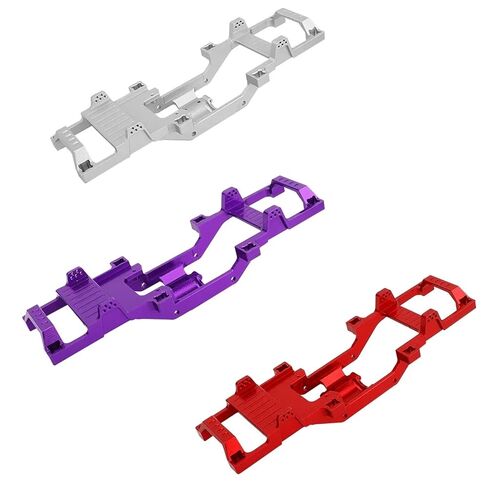 Metal Alloy Upgraded Modification One-Body Chassis Rails Empty Frame for FMS 1/24 Xiaoqi FCX24 RC Car Parts Accessories(Silver) in Saudi Arabia