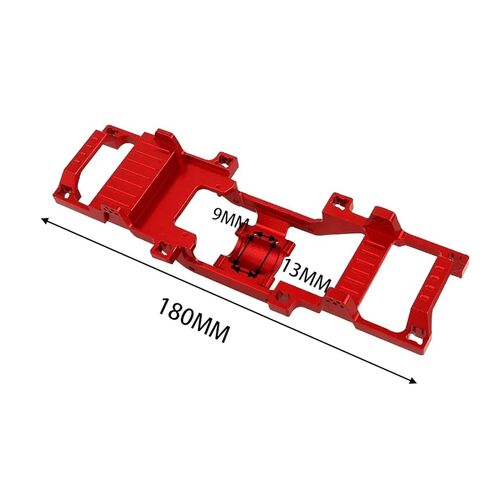 Metal Alloy Upgraded Modification One-Body Chassis Rails Empty Frame for FMS 1/24 Xiaoqi FCX24 RC Car Parts Accessories(Silver) in Saudi Arabia