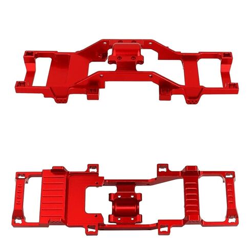 Metal Alloy Upgraded Modification One-Body Chassis Rails Empty Frame for FMS 1/24 Xiaoqi FCX24 RC Car Parts Accessories(Silver) in Saudi Arabia