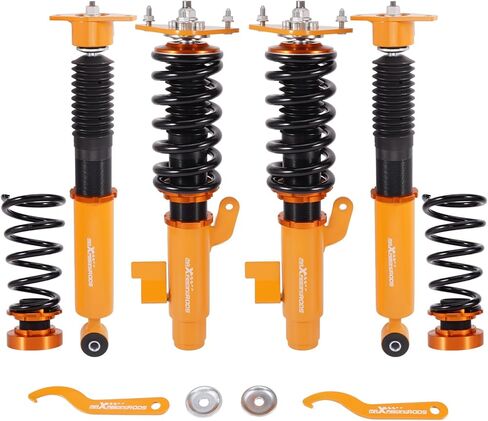 maxpeedingrods Coilovers for Mazda 3 BK 2004-2009، for Mazda 3 BL 2009-2013، طقم تعليق كامل Coilovers قابل للتعديل للارتفاع، دعامات ممتص الصدمات، طقم خفض أزرق in Saudi Arabia