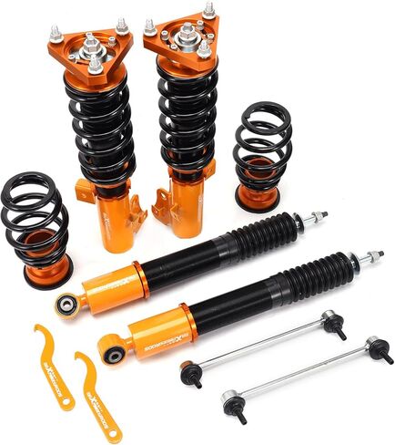 maxpeedingrods Coilovers لسيارة Honda Civic 2012-2015 FG3/FB2، دعامات طقم تعليق كويلوفر قابل للتعديل للارتفاع، دعامات ممتصة للصدمات معدة مسبقًا، طقم خفض بمقدار 1-3 بوصة ذهبي in Saudi Arabia