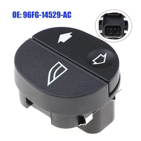 96FG-14529-BC 96FG-14529-AC مفتاح واحد للنافذة الكهربائية متوافق مع Fiesta MK6 Fusion KA Puma Street KA Tourneo(96FG-14529-BC) in Saudi Arabia
