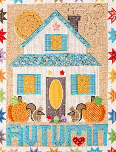 Lori Holt Home Town Quilt – in-The-Hoop Machine Embroidery Project – 2 Quilt Sizes Included – Customized Embroidery Stitches & Quilting Techniques – Formats: DST, EXP, HUS, JEF, PES, VIP, VP3, XXX in Saudi Arabia