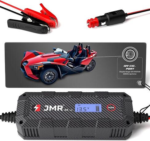 شاحن بطارية JMR لجهاز Polaris Slingshot Ranger RZR Xpedition General Sportsman جميع الموديلات جهاز صيانة مكيف الشاحن (بدون وضع الليثيوم) in Saudi Arabia