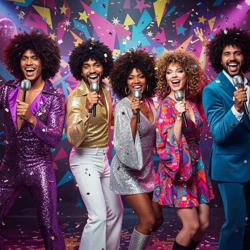 Yaomiao 4 Packs Silver Glittered Microphone Fake Bling Prop Microphone Boys Girls Plastic Pretend Rock Toy Microphone for Disco Stage or Costume Prop Birthday Party Favors in Kuwait