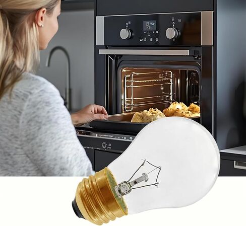 Oven Light Bulb 40 Watt Appliance Bulb, G45 Clear - High Temp 120V 415 Lumens E26 Standard Base, Appliance Light Bulb for Oven Stove Refrigerator Microwave 4-Pack in Kuwait