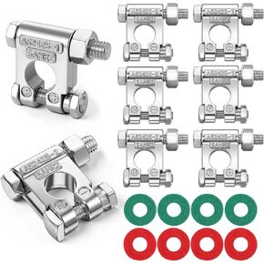 4 Pairs Battery Terminal Connectors Negative and Positive Top Post Battery Connector for Marine Car Boat RV and Vehicles in Saudi Arabia