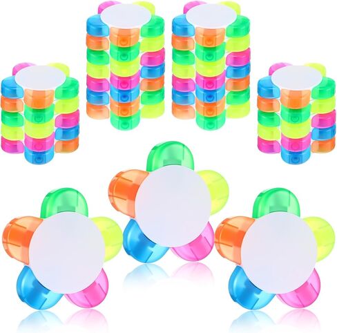 24PCS Petals Highlighters, Flower Shape Watercolor Highlighter Marker Assorted Colors 5-in-1 Fluorescent Pens Office Aesthetic Supplies for Journal Planner Coloring Book Underlining Note Taking in Saudi Arabia