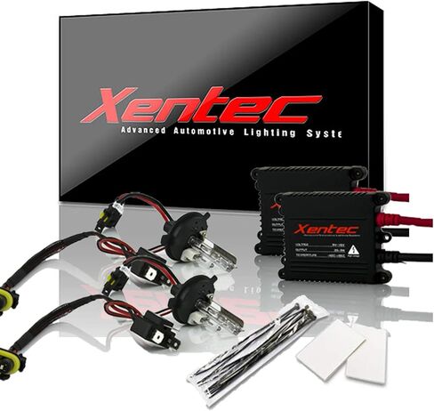 Xentec H4 (HB2) Hi/Lo (زينون منخفض، هالوجين عالي) 6000K HID زينون مع حزمة صابورة رفيعة SLBDC بقدرة 35 وات (أبيض فائق) in Saudi Arabia
