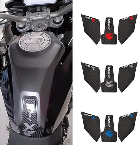 Motorcycle Tank Protector for BMW F900XR 2020 2021 2022 2023 Motorcycle Anti-Slip Pad Fuel Tank Side Knee Protector(Black Blue) in Saudi Arabia