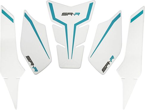 NIGHT CAT Motorcycle Tank Pad,Motorcycle Fuel Tank Protector,Gas Tank Decals Compatible With CFMOTO 675SR CF MOTO SR675 675 SR(Black blue 5pcs) in Saudi Arabia
