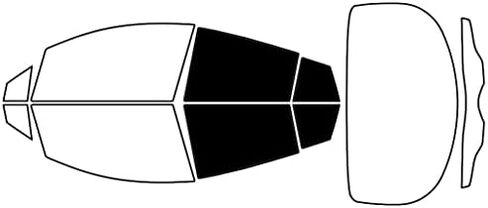 Rvinyl Window Tint Kit Compatible with Toyota Prius 2017-2022 (Prime) - Rear Windshield Precut Kit - 20% in Saudi Arabia