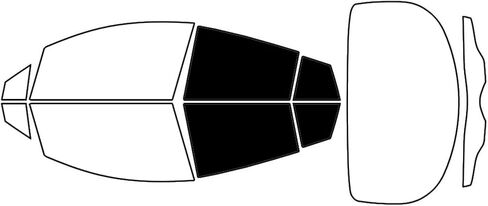Rvinyl Window Tint Kit Compatible with Toyota Prius 2017-2022 (Prime) - Rear Windshield Precut Kit - 20% in Saudi Arabia