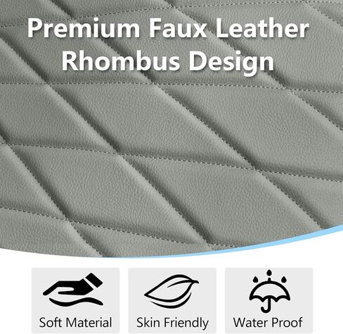 SAN LIKE 2PCS Car Seat Covers Luxury Leather Universal Anti-Slip Driver Car Seat Protectors with Storage Pocket, Waterproof Auto Cushion Pad Mat for Most Vehicles (Beige) + 1pcs Steering Wheel Cover in Saudi Arabia
