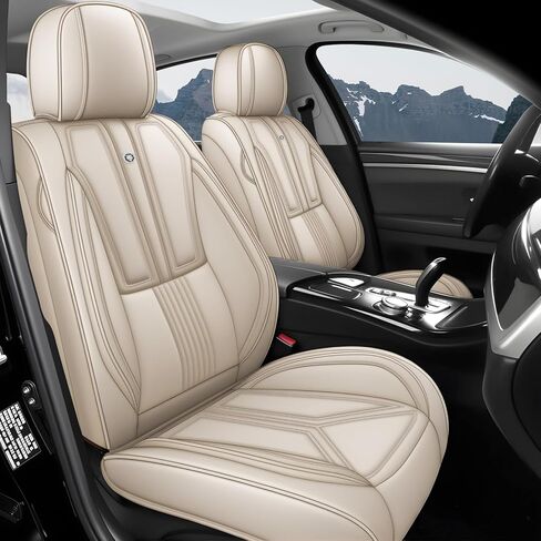أغطية مقاعد السيارة لسيارة Honda Crosstour 2012-2015، غطاء مقعد جلدي للسيارة، واقي مقعد مقاوم للماء، أغطية وسائد للسيارات مع مساند للرأس (الأمامي فقط، أسود ورمادي) in Saudi Arabia