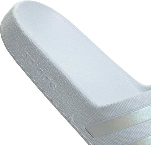 adidas Women's Adilette Aqua Slide Sandal, Halo Blue/Halo Blue/Halo Blue, 8 in Saudi Arabia