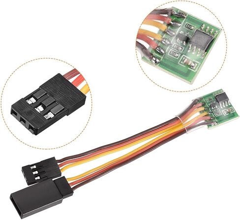 Uxcell RC مضاعفات إشارة عكس العاكس التوجيه والعتاد عكس سلك الرصاص 3-Pin 5-6V 2A in Saudi Arabia