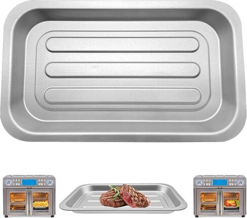 Air Fryer Tray Replacement for Emeril Lagasse Everyday 360 air fryer, 12''×10'' Stainless Steel Air Fryer Accessories Grill Pan Grill Plate Crisper Plate Replacement Parts Rack in Kuwait