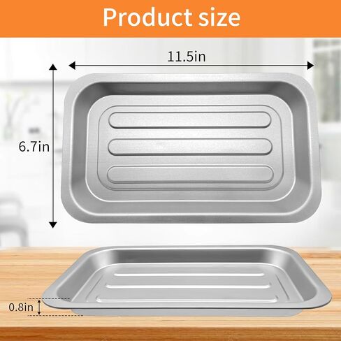 Air Fryer Tray Replacement for Emeril Lagasse Everyday 360 air fryer, 12''×10'' Stainless Steel Air Fryer Accessories Grill Pan Grill Plate Crisper Plate Replacement Parts Rack in Kuwait