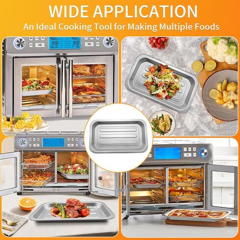 Air Fryer Tray Replacement for Emeril Lagasse Everyday 360 air fryer, 12''×10'' Stainless Steel Air Fryer Accessories Grill Pan Grill Plate Crisper Plate Replacement Parts Rack in Kuwait