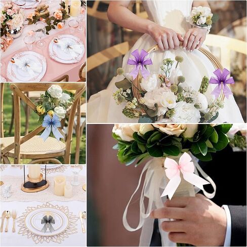 1-1/2 Inch x 50 Yards Sheer Organza Ribbon Chiffon Ribbon for Gift Wedding Flower Bouquet Wrapping Decorations Crafts (Black) in Kuwait
