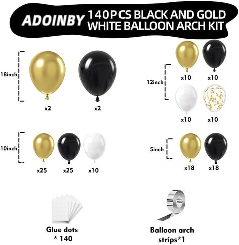 طقم قوس بالونات باللونين الأحمر والأسود، 140 قطعة من بالونات إكسبلوجن ستار باللونين الأسود والأحمر المعدني الذهبي 22 18 12 10 5 بوصة بالونات مختلفة الحجم لتزيين ليلة عيد الميلاد والكازينو والأفلام الليلية in Kuwait