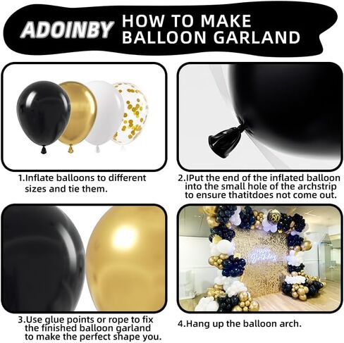 طقم قوس بالونات باللونين الأحمر والأسود، 140 قطعة من بالونات إكسبلوجن ستار باللونين الأسود والأحمر المعدني الذهبي 22 18 12 10 5 بوصة بالونات مختلفة الحجم لتزيين ليلة عيد الميلاد والكازينو والأفلام الليلية in Kuwait