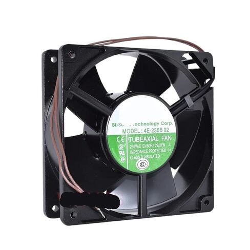 4E-230B 02 230VAC 22/21 واط لمروحة محورية ثنائية الصوت معدنية كاملة ذات درجة حرارة عالية ورطوبة 12038 تيار متردد 220 فولت in Saudi Arabia