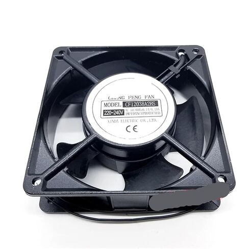 ل CF12038A2HS التيار المتناوب 220 فولت-240 فولت 0.14A/0.1A 50/60 هرتز 12038 12 سنتيمتر 120*120*38 مللي متر 2 أسلاك النفط تحمل مروحة التبريد in Saudi Arabia