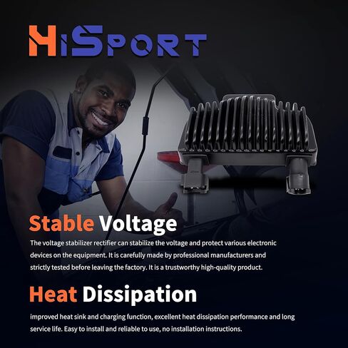 HiSport Voltage Regulator Rectifier 74631-08 Compatible with Harley Davidson Dyna 2008-2017, Replacement for Dyna Switchback/Street Bob/Super Glide/Fat Bob/Low Rider/Wide Glide, 7463108A, 383-574 in Saudi Arabia