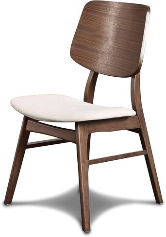 New Classic Furniture Oscar 5-Piece Wood Round Glass Table Dining Set in Natural in Saudi Arabia