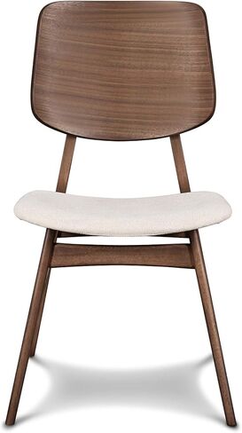 New Classic Furniture Oscar 5-Piece Wood Round Glass Table Dining Set in Natural in Saudi Arabia