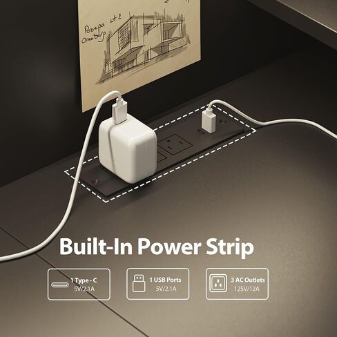 مكتب قائم كهربائي على شكل حرف L من Agilestic، مكتب مريح بارتفاع قابل للتعديل مقاس 63 × 55 بوصة مع مساحة تخزين، مكتب زاوية للوقوف ومنفذ طاقة لطاولة الكمبيوتر وأضواء LED، طاولة مكتب، بني ريفي in Kuwait